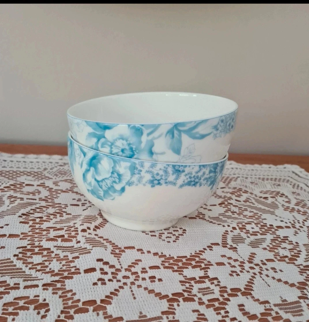 Lot de 2 bols ovales Floreana Blue
